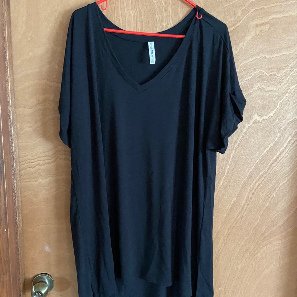 Plus size , long silky top